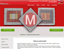 Tablet Screenshot of mejoma.sk